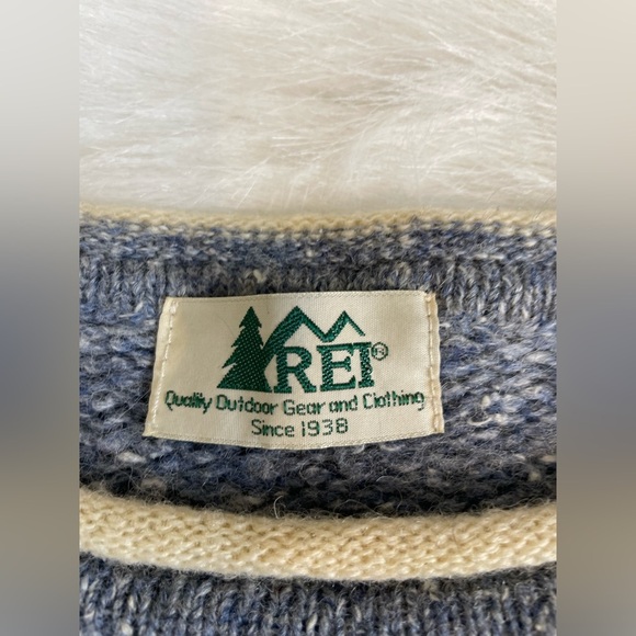 Vintage LL Bean Women's Heather Blue roll neck Sweater XL - Picture 8 of 14